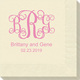 Vine Monogram with Text Napkins Image 3 of 3